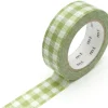Masking Tape MT Vichy vert clair - Scrapbooking 1,5 cm x 7 m
