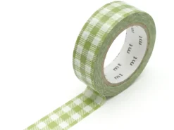 Masking Tape MT Vichy vert clair - Scrapbooking 1,5 cm x 7 m