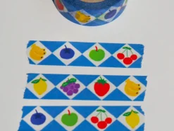 Masking Tape Verger bleu - 10 mètres - Fruit fries Design Lab