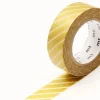 Masking tape washi motif - Rayures fines dorées