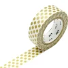 Masking tape washi motif - Pois dorés