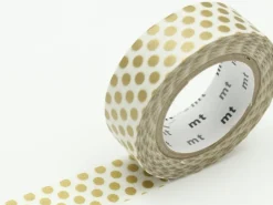 Masking tape washi motif - Pois dorés