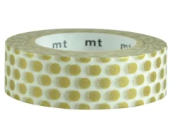 Masking tape washi motif - Pois dorés