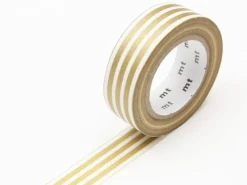 Masking tape washi motif - Lignes dorées