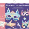 Masques et tattoos licornes - Auzou