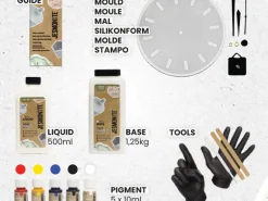 Maxi kit Jesmonite AC100 - Horloge murale avec mécanisme