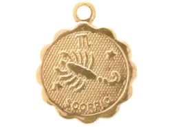 Médaille astro OR FIN - Scorpion