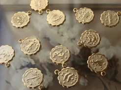 Médaille astro OR FIN - Verseau