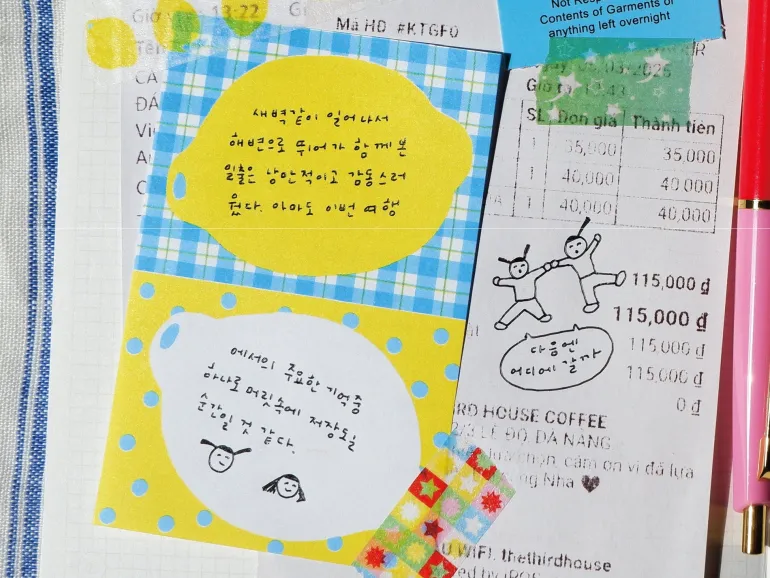 Mini Bloc Memo Citrons - Fruit Fries Design Lab