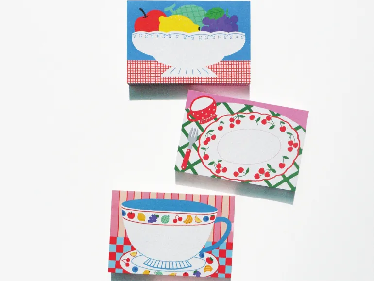 Mini bloc memo corbeille de fruits - Fruit fries Design Lab