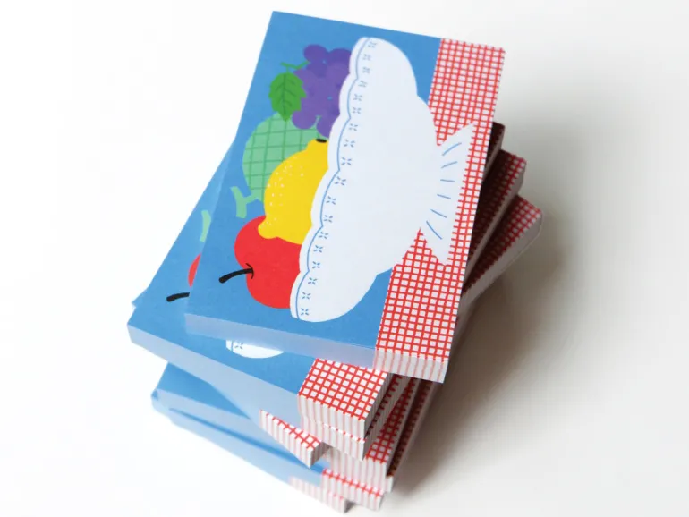 Mini bloc memo corbeille de fruits - Fruit fries Design Lab