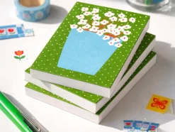 Mini bloc memo fleurs blanches - Fruit fries Design Lab