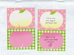 Mini Bloc Memo Pêches - Fruit fries Design Lab