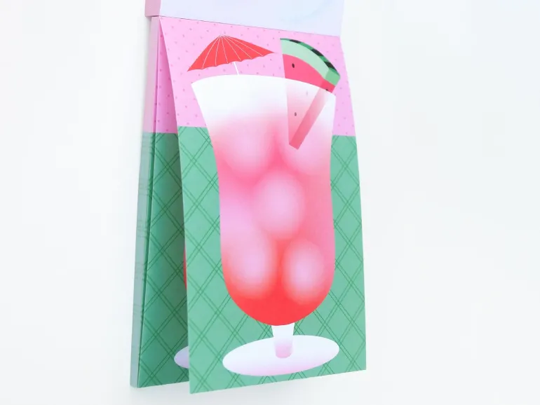 Mini bloc memo Summer jus de pastèque - Fruit fries Design Lab