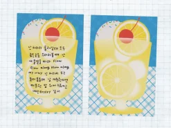 Mini bloc memo Summer Lemonade - Fruit fries Design Lab