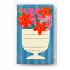 Mini bloc memo vase fleurs rouges écloses - Fruit fries Design Lab