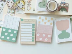 Mini bloc-notes fleur