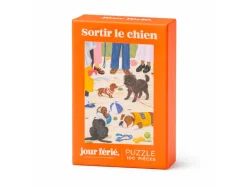 Mini Puzzle Sortir le chien - 100 pièces - Jour Férié