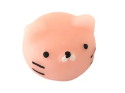 Mini squishy tête de chat rose - anti-stress