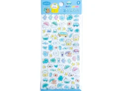 Mini stickers épais coréens - oiseau bleu