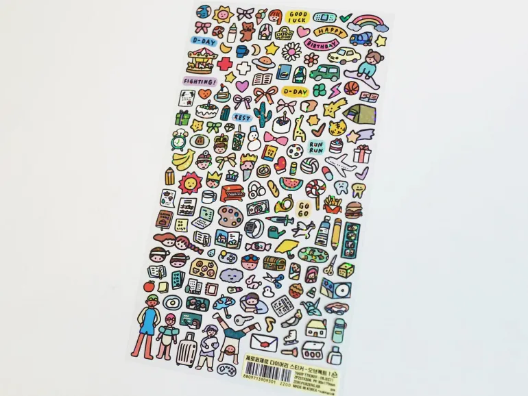 Mini stickers pour planner - zero per zero