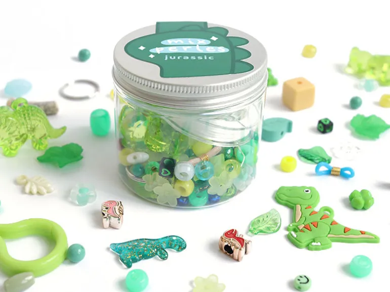 Mix de perles - Jurassic