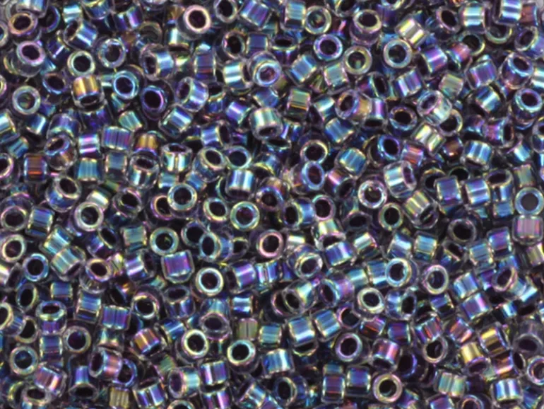 Miyuki Delicas 11/0 - Amethyst lined crystal ab DB-59