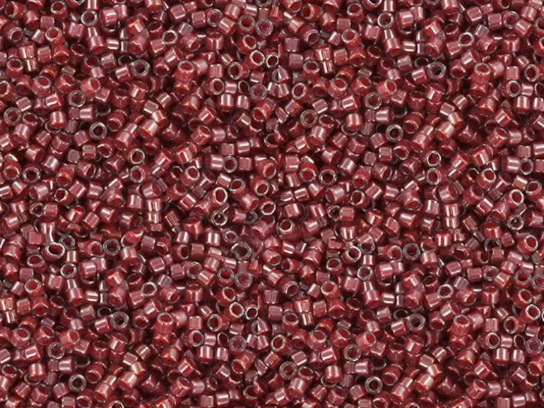 Miyuki Delicas 11/0 - Cranberry lined lustercrystal 280