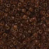 Miyuki Delicas 11/0 - Dark topaz lined amber DB-1393