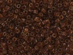 Miyuki Delicas 11/0 - Dark topaz lined amber DB-1393