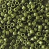 Miyuki Delicas 11/0 - Duracoat opaque dyed moss green DB-2357