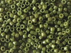 Miyuki Delicas 11/0 - Duracoat opaque dyed moss green DB-2357