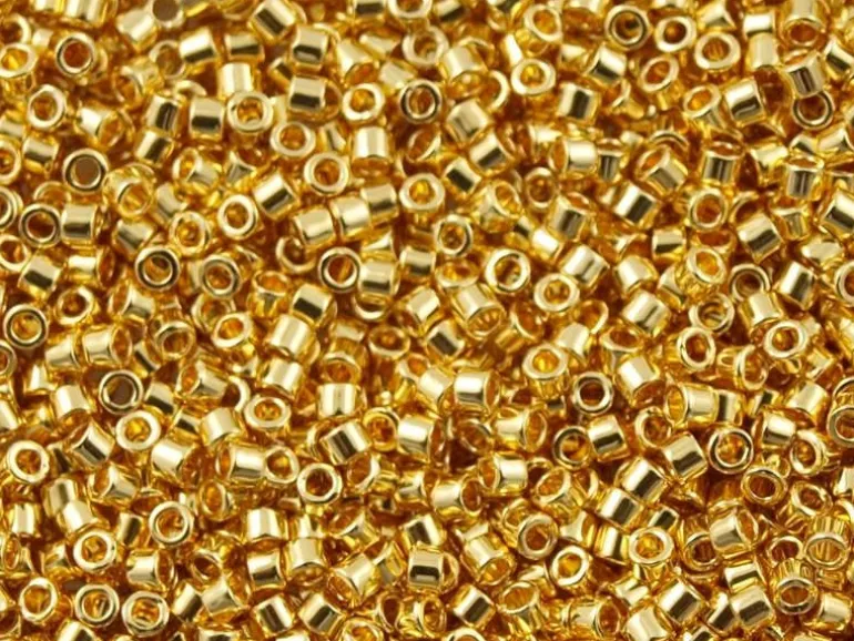 Miyuki Delicas 11/0 - Duracoat opaque galvanised gold 1832
