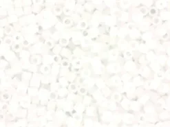 Miyuki Delicas 11/0 - Matte ab white 351 irisé