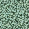 Miyuki Delicas 11/0 - Opaque glazed frosted rainbow celadon DB-2313