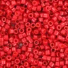 Miyuki Delicas 11/0 - Opaque sf dyed bright red DB-791