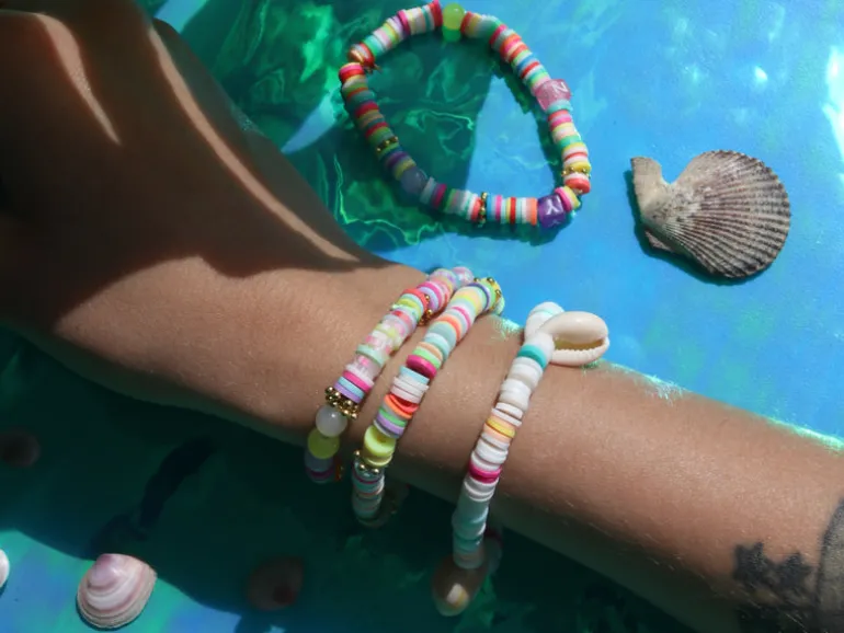 Mélange de perles heishi et de breloques - Miami