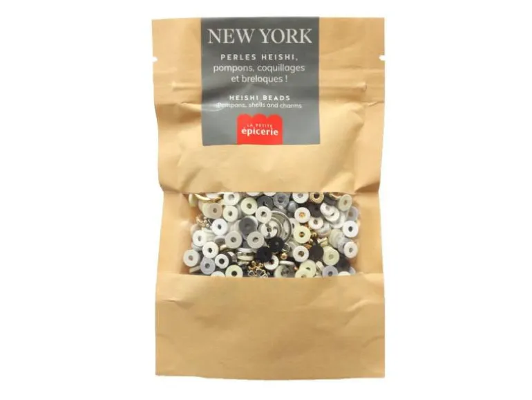 Mélange de perles heishi et de breloques - New York