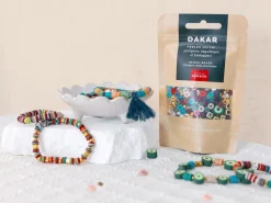 Mélange de perles heishi et de breloques - Dakar