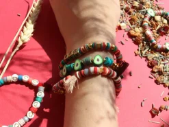 Mélange de perles heishi et de breloques - Dakar