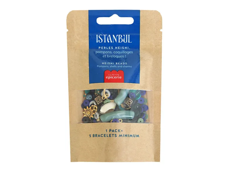 Mélange de perles heishi et de breloques - Istanbul