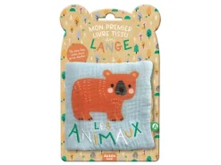 Mon premier livre tissu en lange - Les animaux