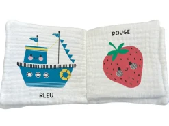 Mon premier livre tissu en lange - Les couleurs