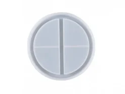 Moule en silicone - Coupelle ronde 2 compartiments - 11,4 cm de diamètre