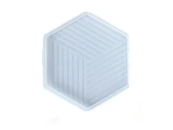 Moule en silicone - Dessous de verre géométrique -12 x 10,5 cm