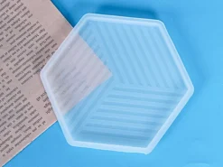 Moule en silicone - Dessous de verre géométrique -12 x 10,5 cm