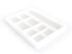 Moule en silicone - Grande coupelle rectangulaire à bijoux