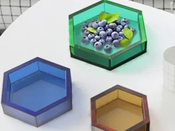 Moule en silicone - Moyenne coupelle hexagonale - 15,8 x 13,9 cm
