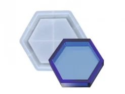 Moule en silicone - Moyenne coupelle hexagonale - 15,8 x 13,9 cm
