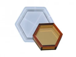 Moule en silicone - Petite coupelle hexagonale - 13,1 x 11,6 cm